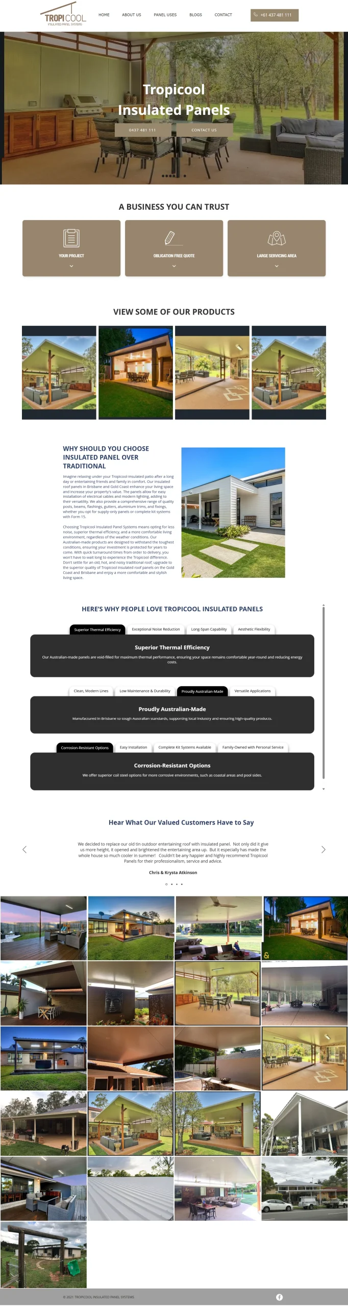 Tropicool Insulated Panels